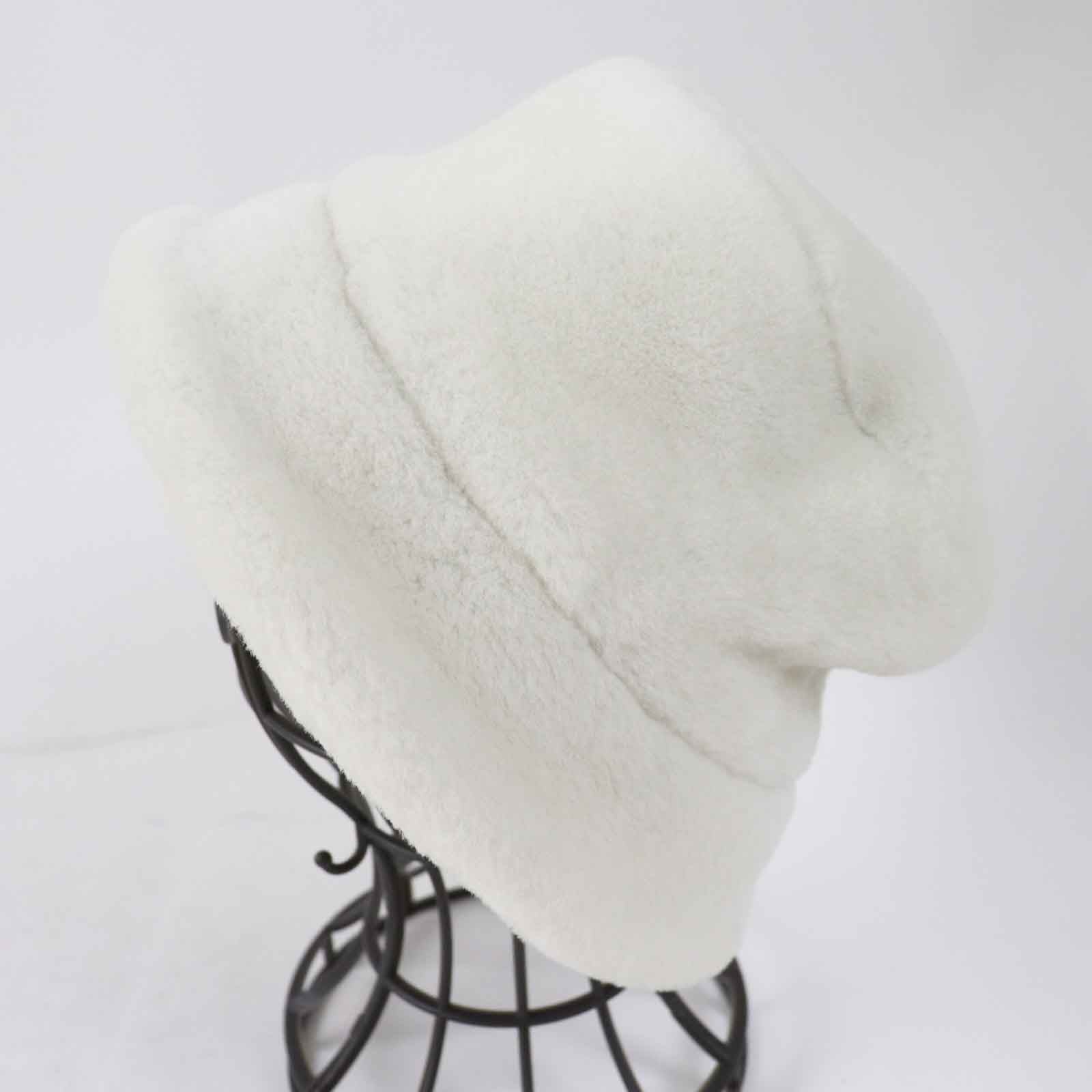 PRADA hat 1HC137 Mouton Ivory M