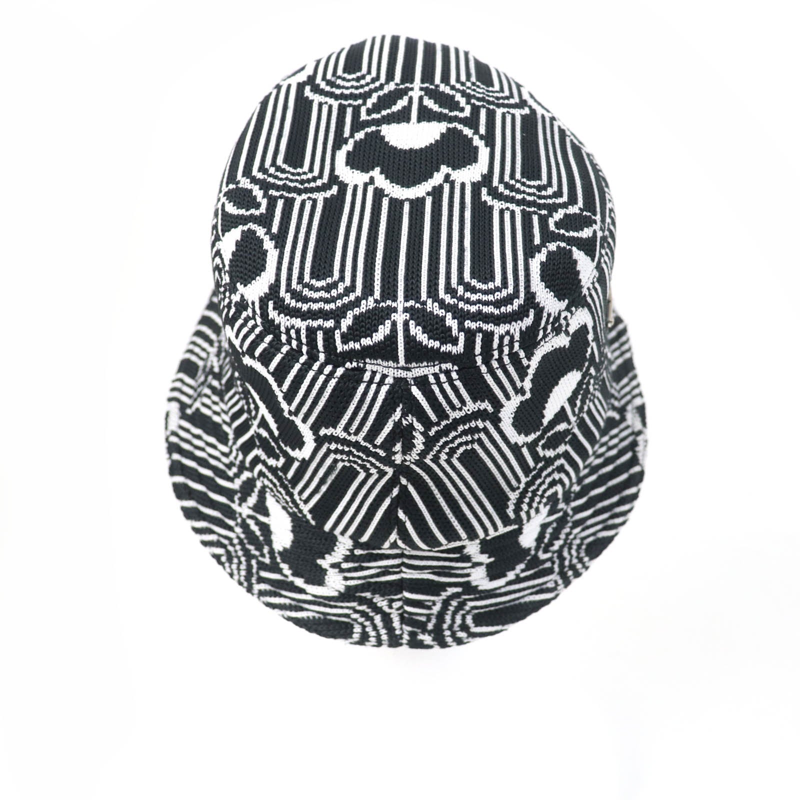 PRADA hat 1HC137 polyester Black White M