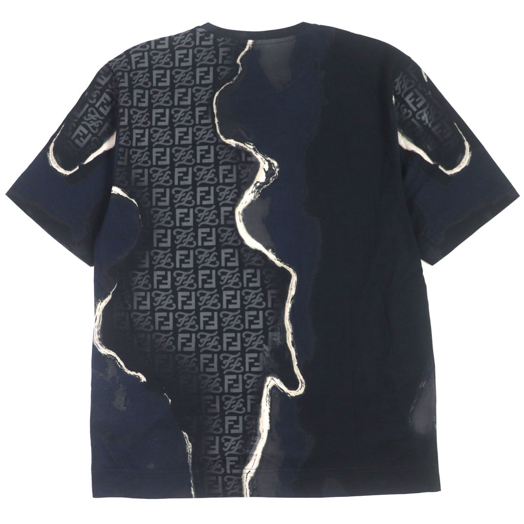 FENDI Short sleeve T-shirt FY0936 cotton Black navy M