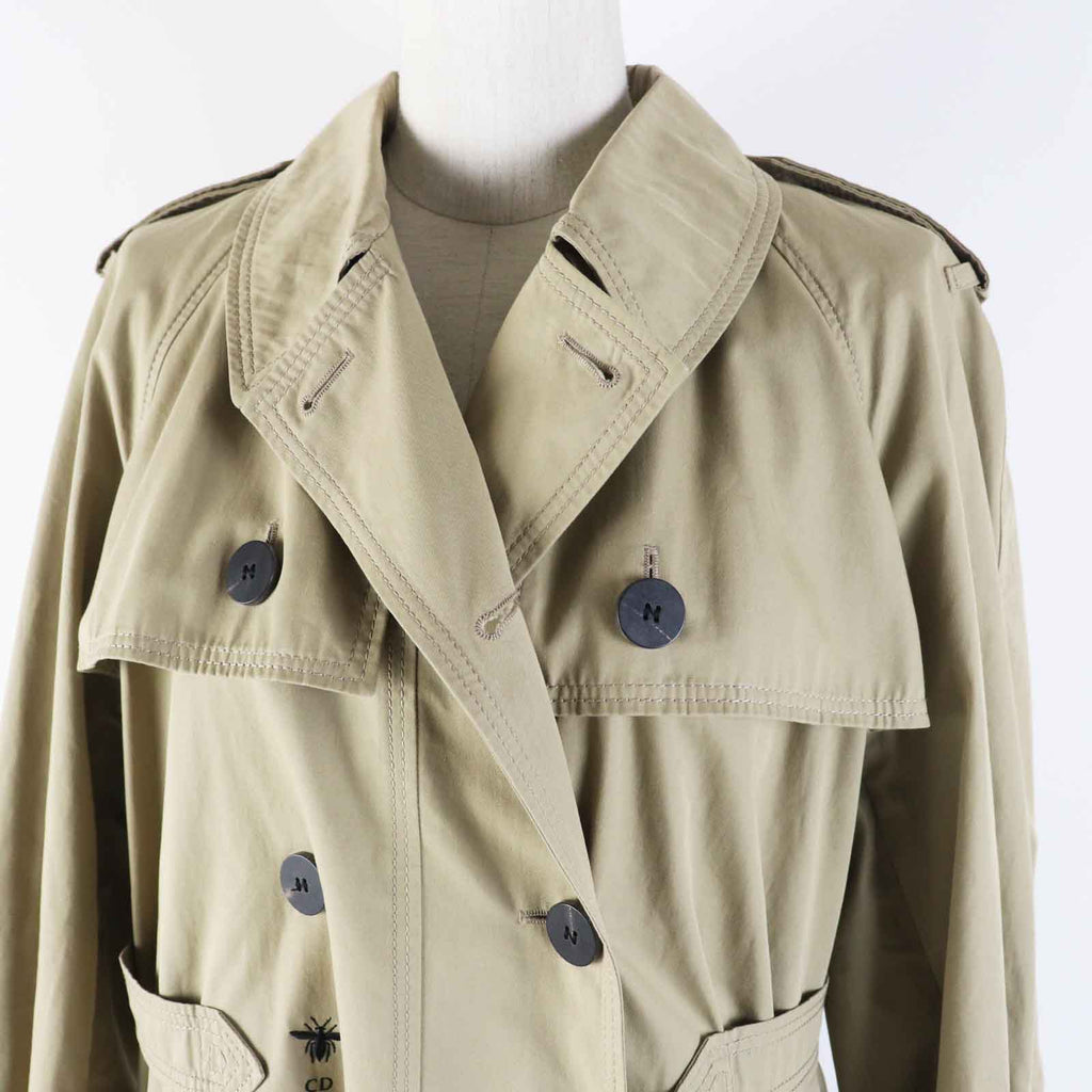 Christian Dior trench coat 841M55A3332 cotton beige 44
