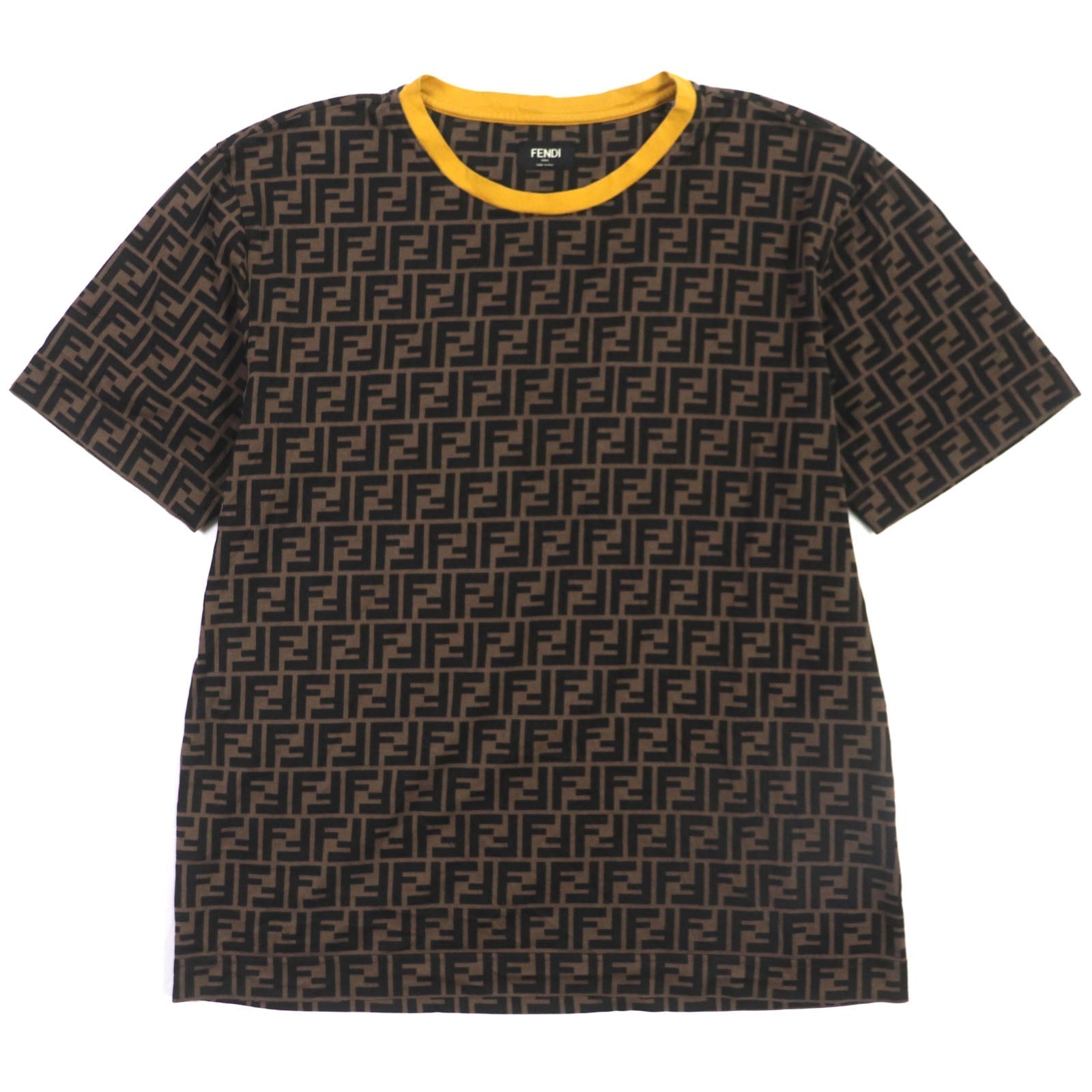 FENDI Short sleeve T-shirt FY0936 cotton Brown L