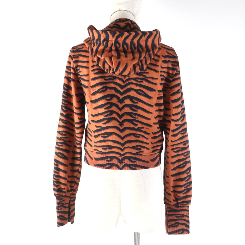 FENDI Hoodie FS7516 cotton Brown black XS