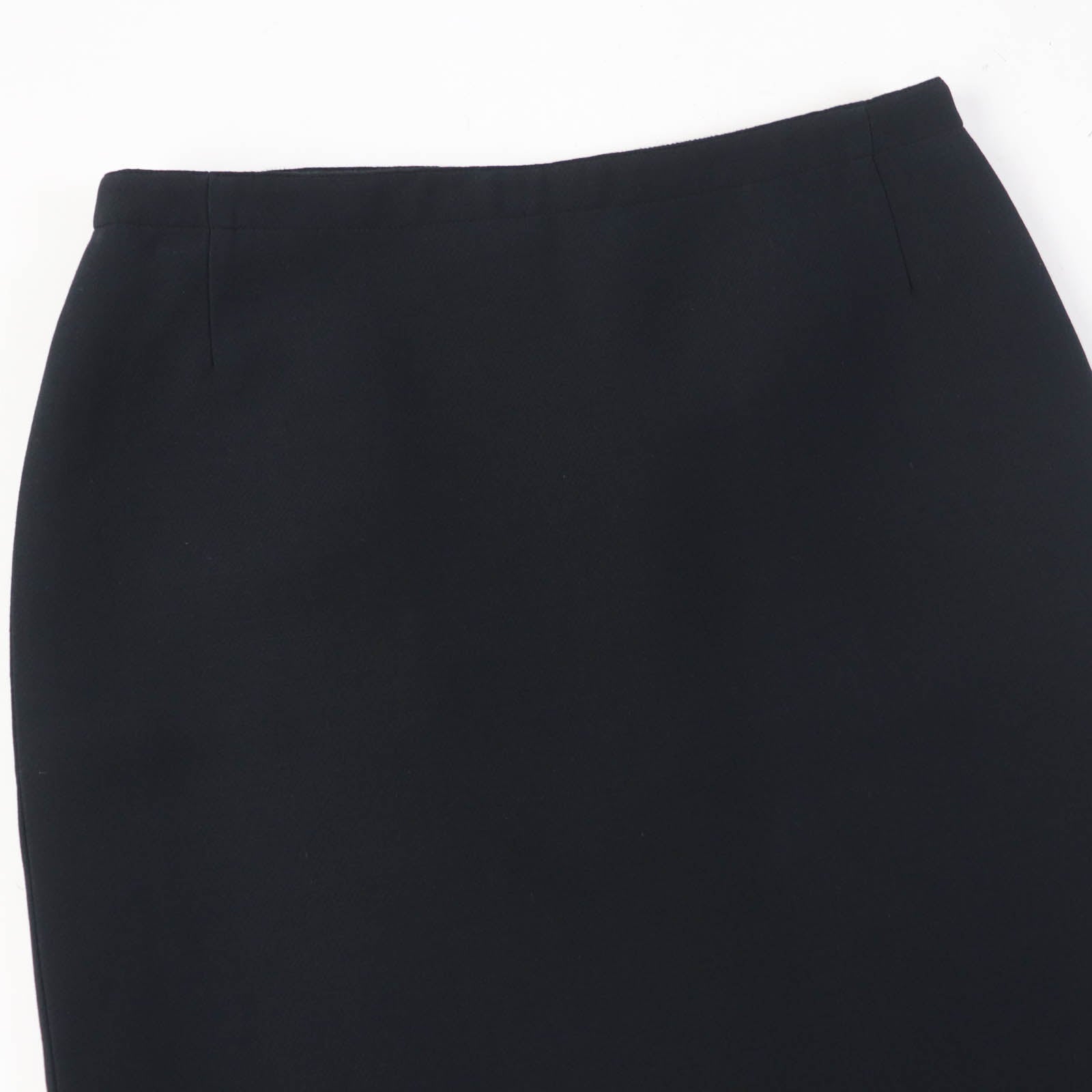 Christian Dior Wrap skirt 011J12A1166 wool black 40