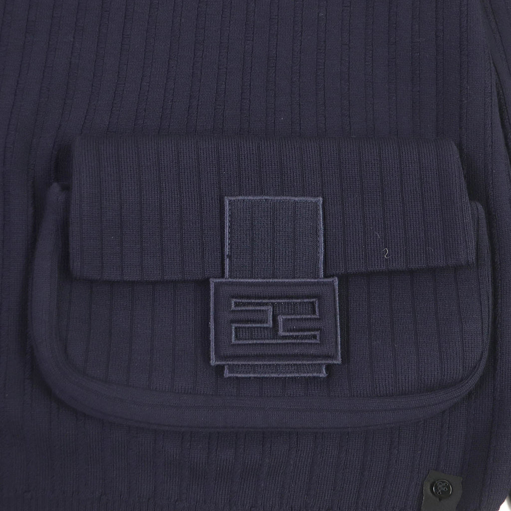 FENDI sweater FZX104 wool Navy 50