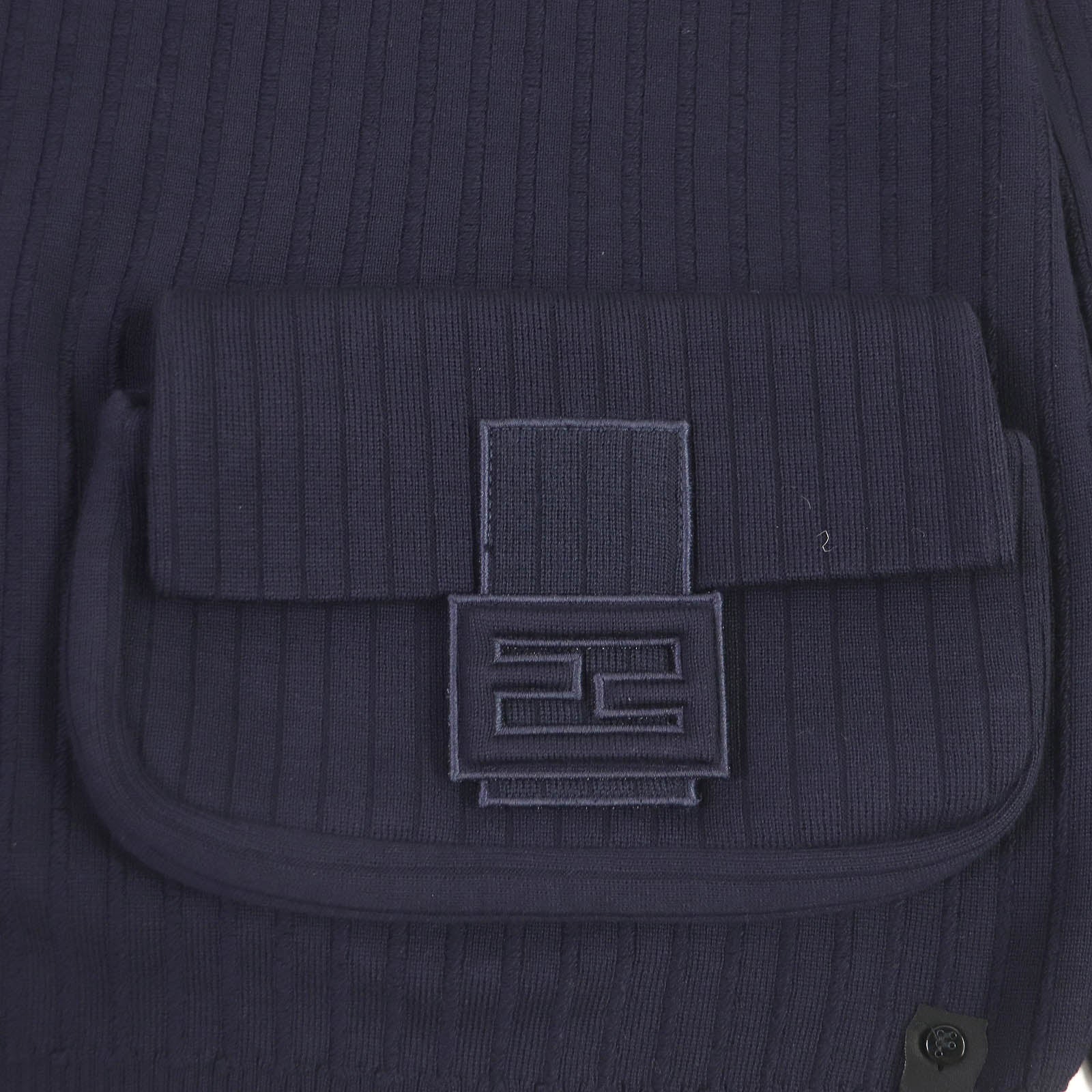 FENDI sweater FZX104 wool Navy 50