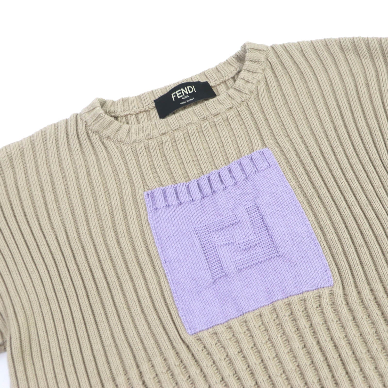 FENDI sweater FZX016 cotton beige 48