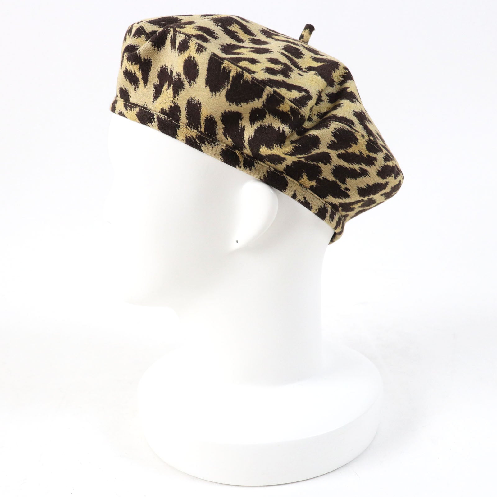 Christian Dior beret 14LEO910I134 polyester Beige dark brown 57