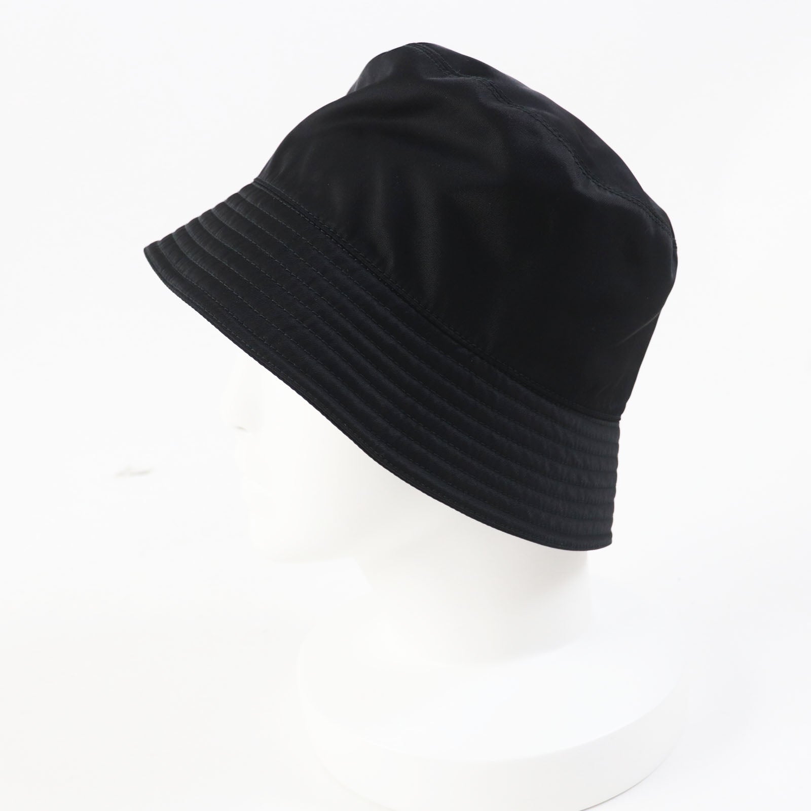 PRADA hat 1HC137 recycled polyamide black RE-NYLON M