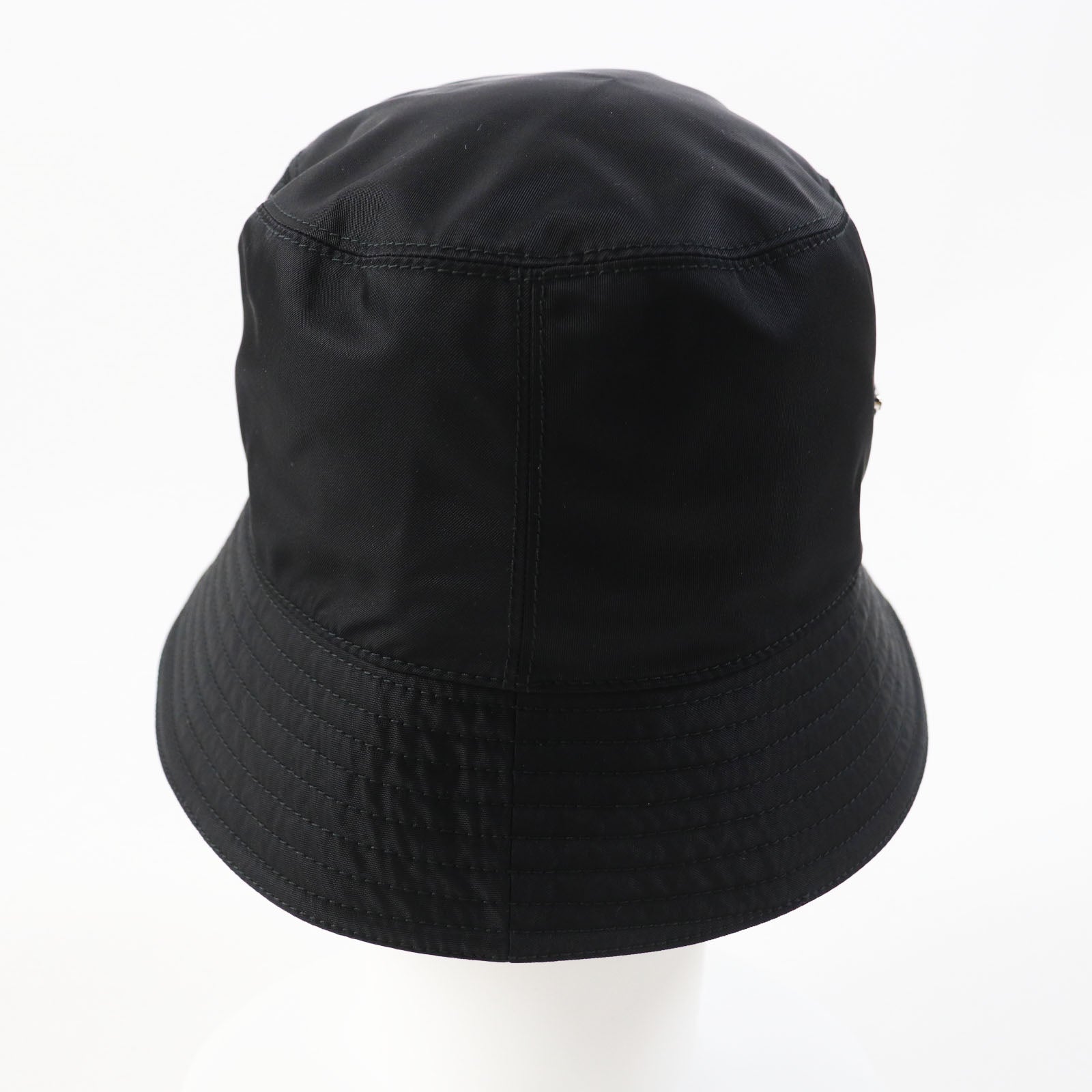PRADA hat 1HC137 recycled polyamide black RE-NYLON M