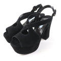 PRADA Sandals Suede leather black 36