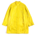 PRADA Leather coat UPS564 Lamb leather yellow S