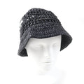 PRADA hat 1HC137 2A2T Viscose (rayon) black Crochet Bucket Hat M