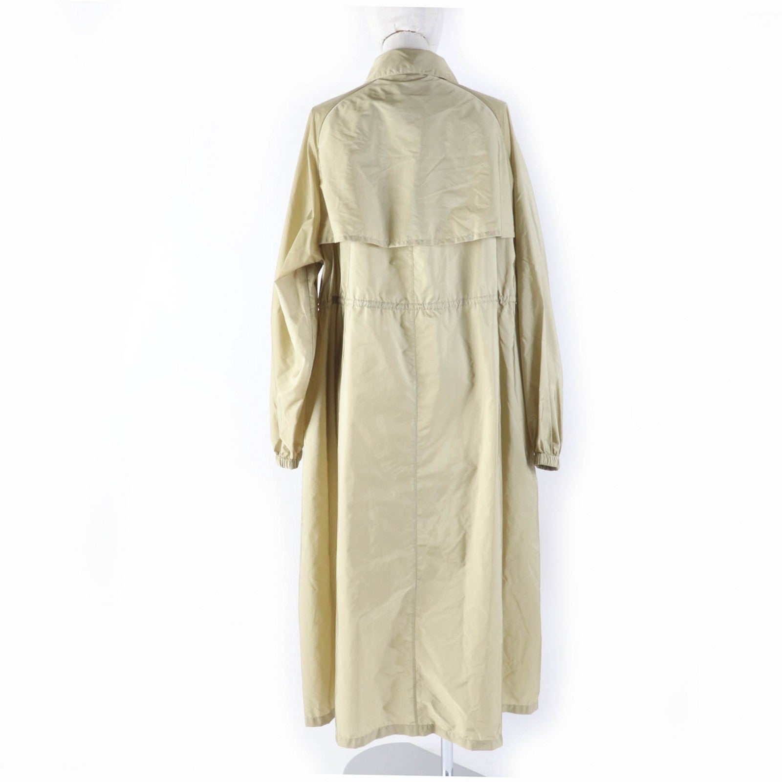 PRADA coat 292024 recycled polyamide beige Re-Nylon 38