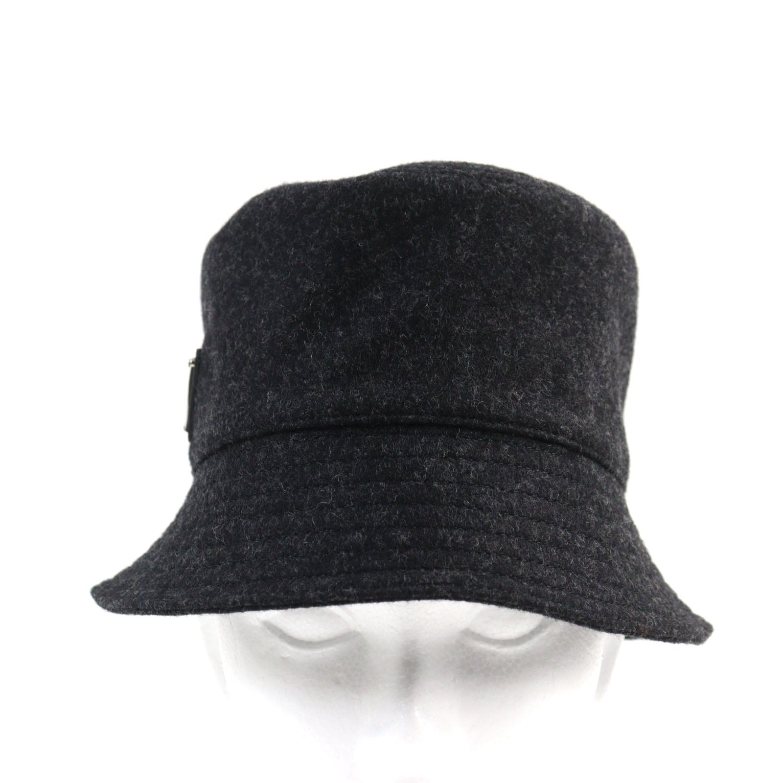 PRADA hat 2HC137 wool Dark gray M