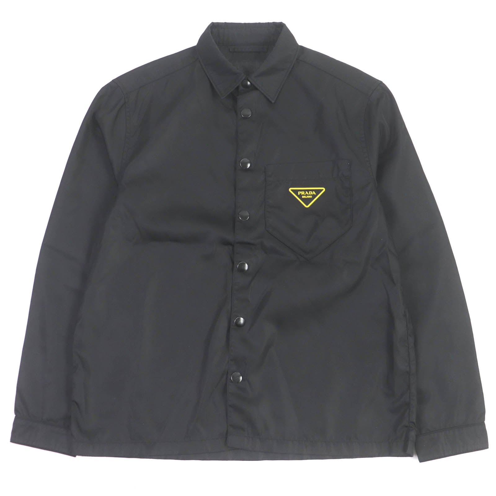 PRADA Blouson SC520 polyamide (nylon) black Re-Nylon Shirt S