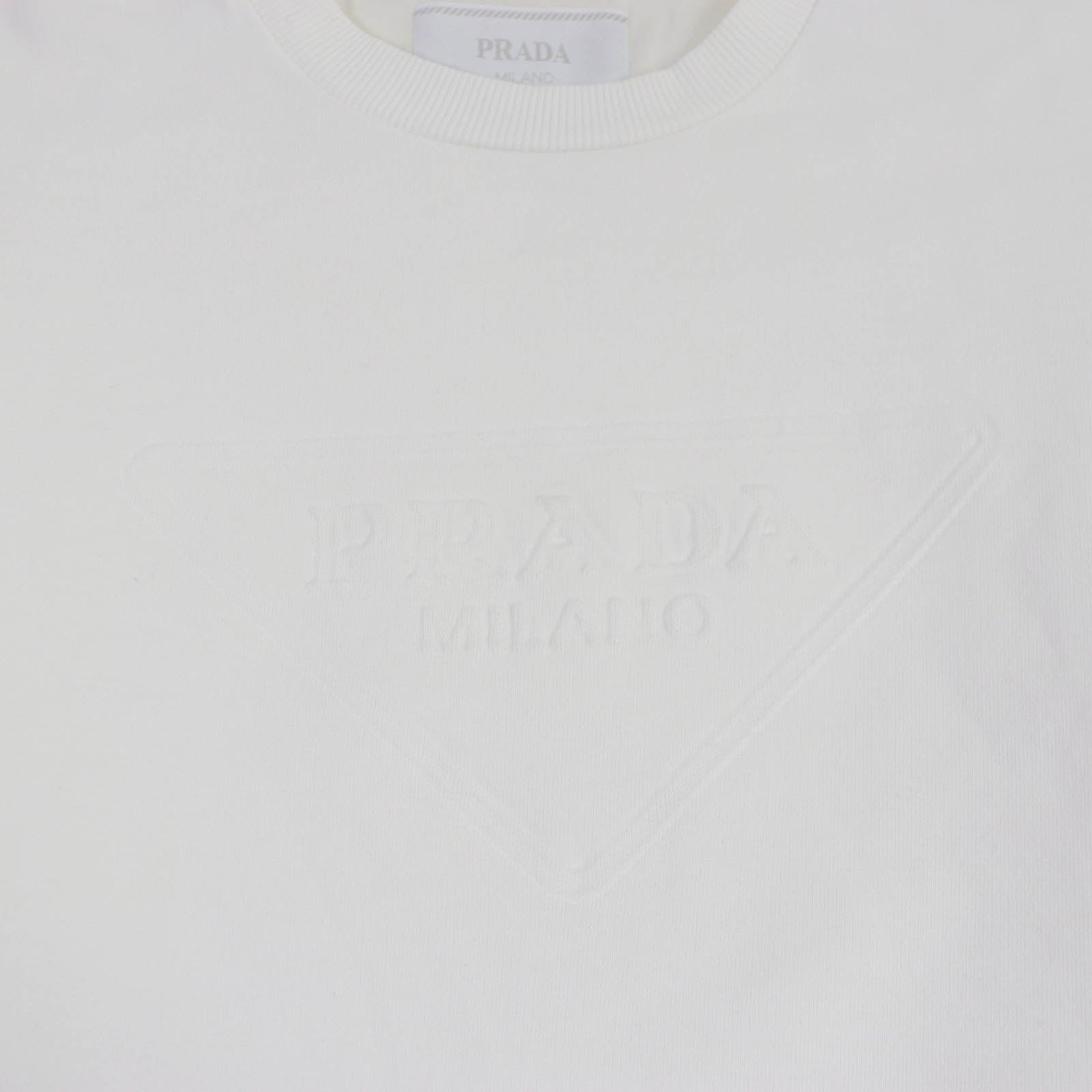 PRADA Short sleeve T-shirt UJN773 cotton white XS