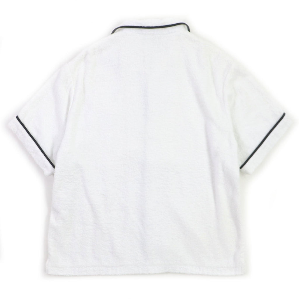 PRADA Short sleeve shirt SC559 cotton White black XL