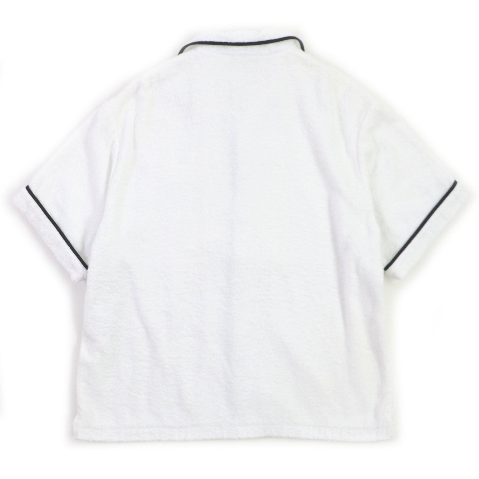 PRADA Short sleeve shirt SC559 cotton White black XL