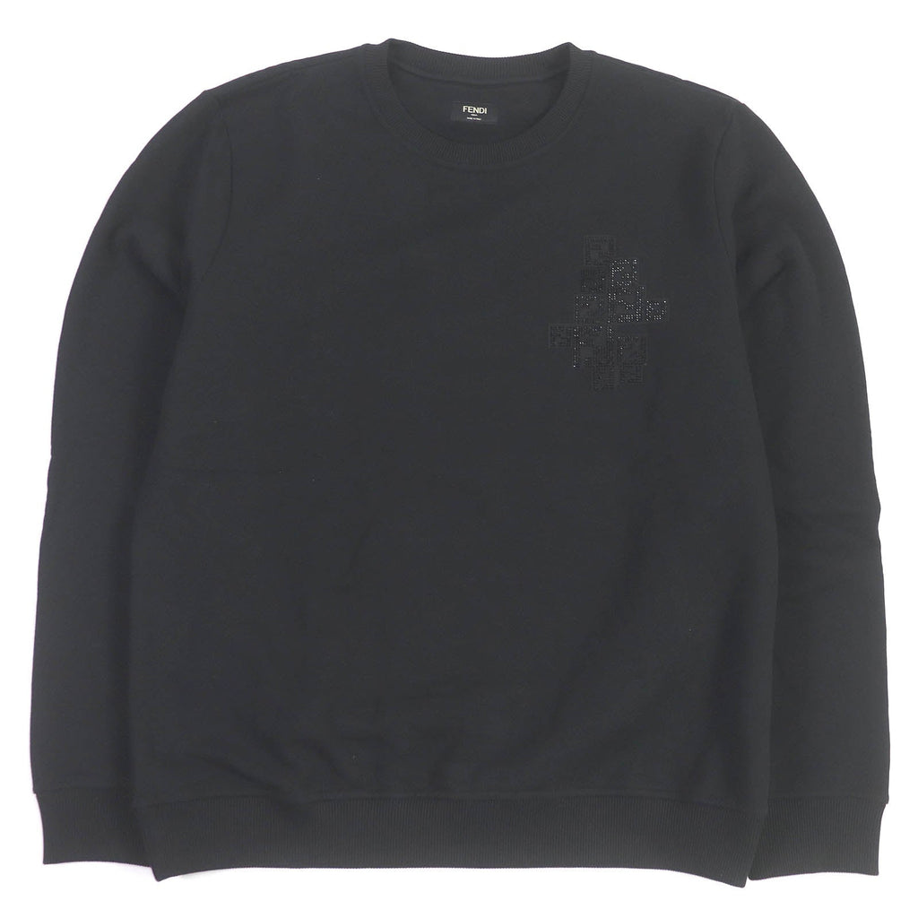 FENDI sweat FY0178 cotton black XL