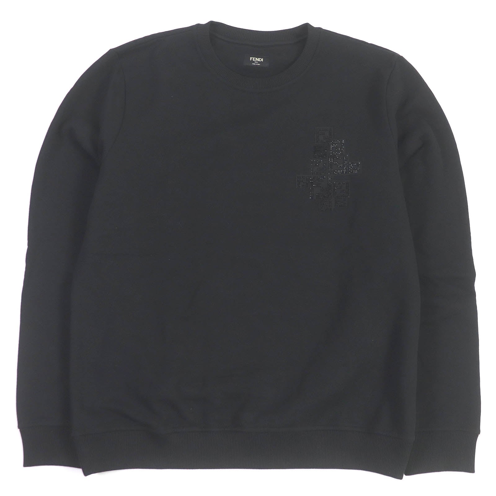 FENDI sweat FY0178 cotton black XL