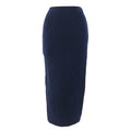 FENDI Long skirt FZQ677 Rayon Navy 40