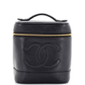 CHANEL Vintage Timeless Cosmetic Case Caviar Tall
