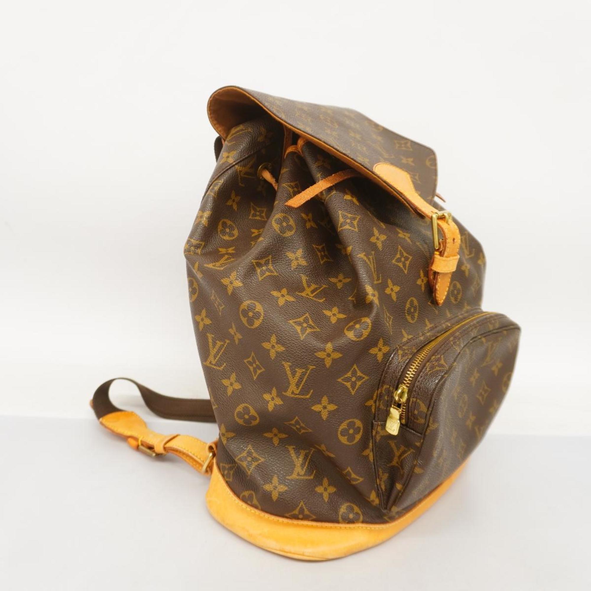 Louis Vuitton Montsouris Gm  Canvas Backpack Bag ()