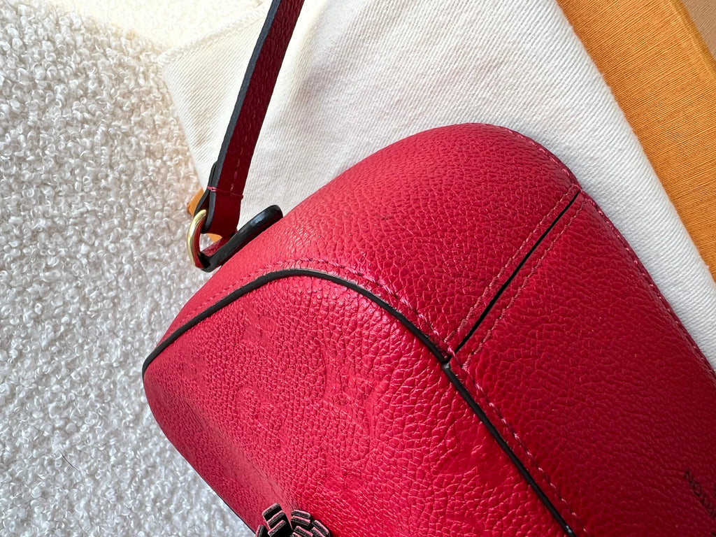 Louis Vuitton Saintonge Red Empreinte (RRP £1520)