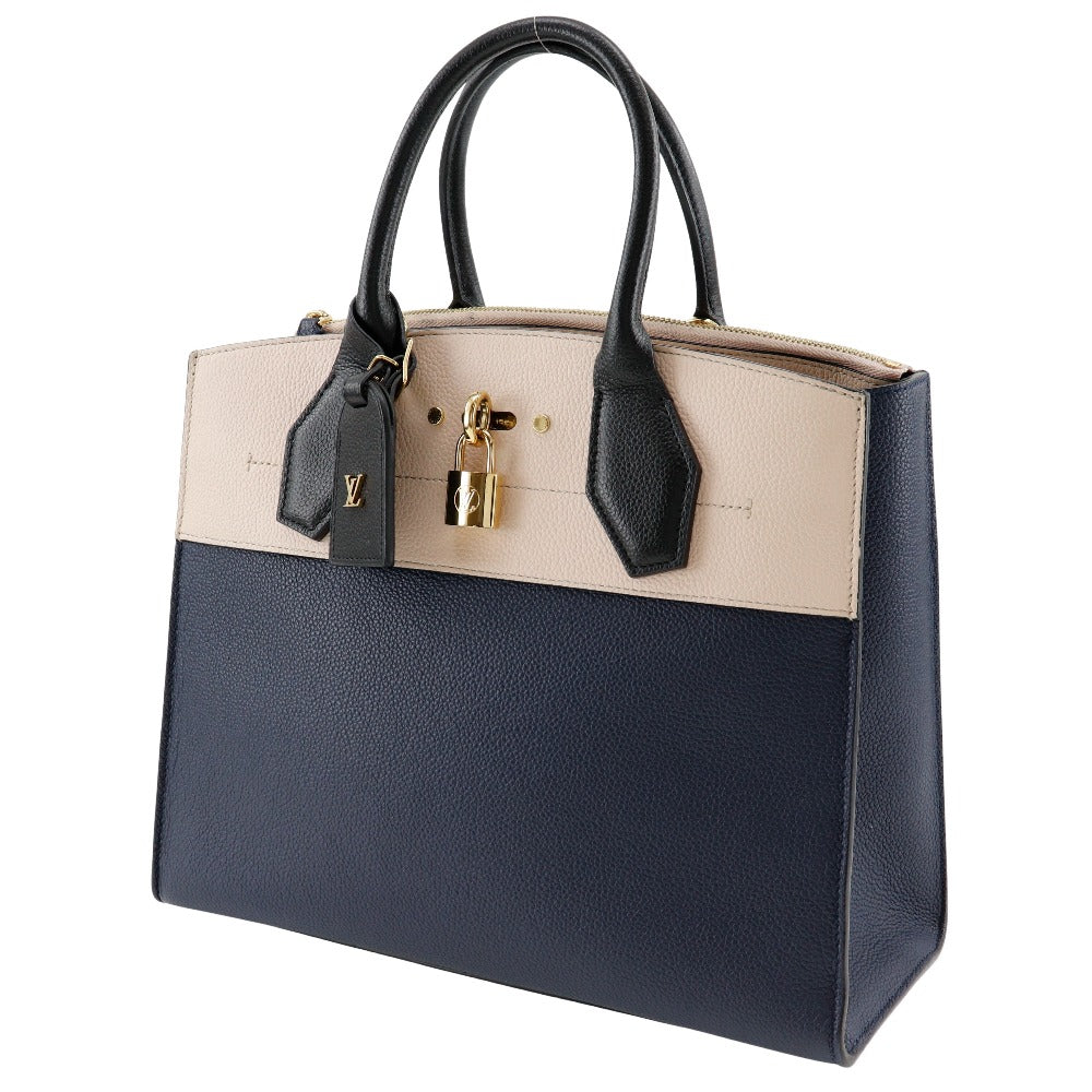 Louis Vuitton Taurillon City Steamer  Leather Shoulder Bag