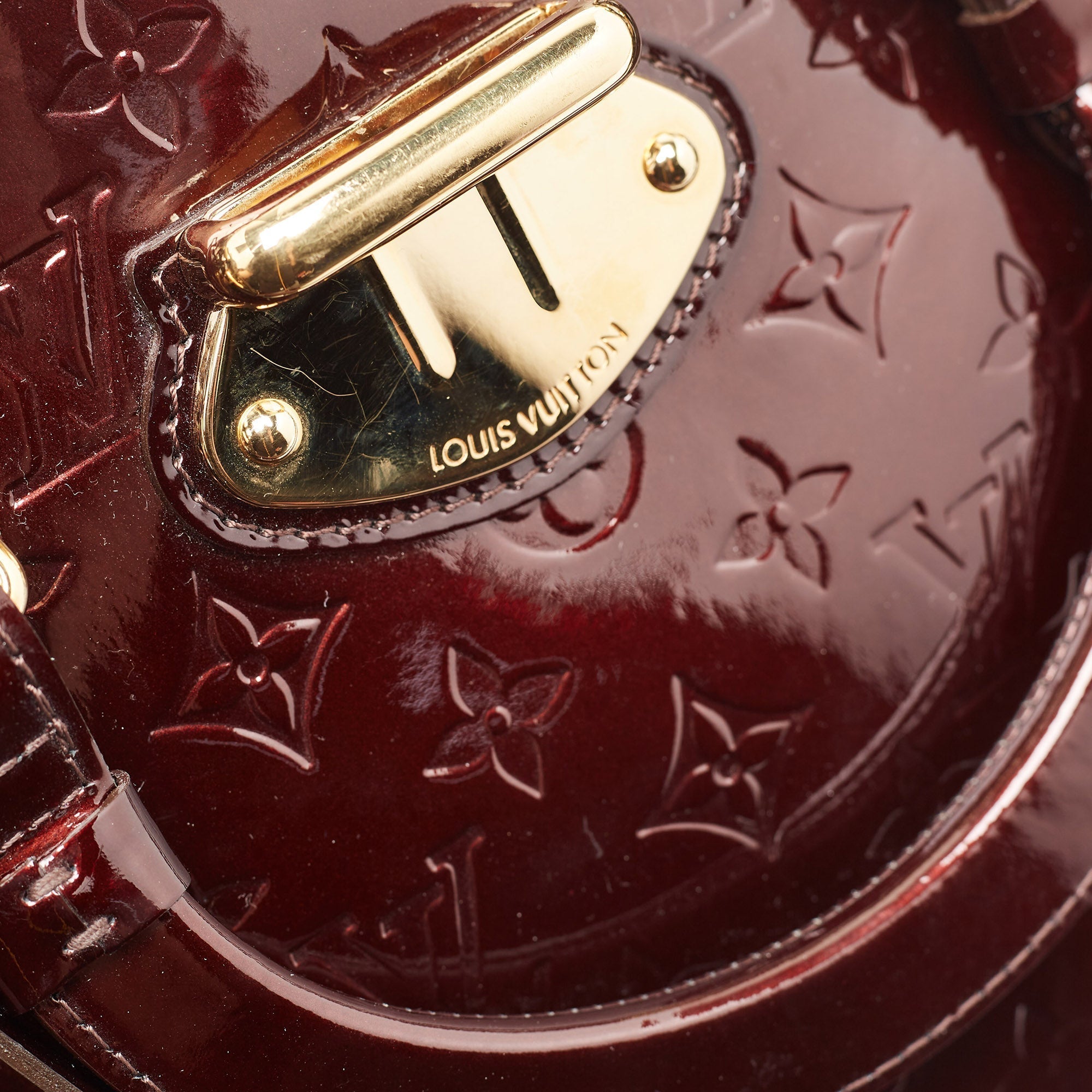 Louis Vuitton Amarante Monogram Vernis Melrose Avenue Bag