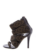 Balmain X Guiseppe Zanotti Black & Green Heels SZ 38.5