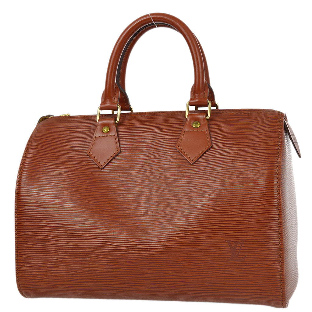Louis Vuitton 1993 Brown Epi Speedy 25 Handbag M43013