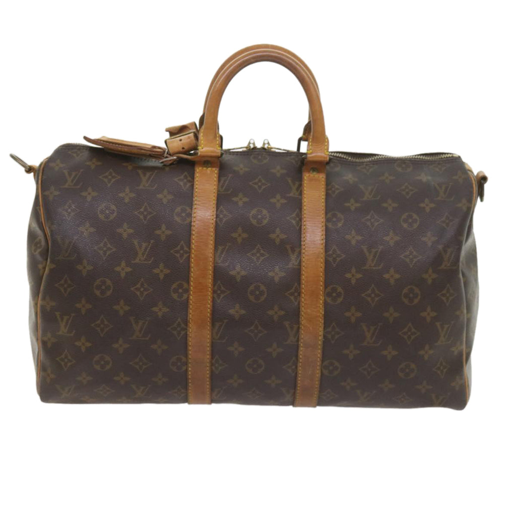 Louis Vuitton Keepall Bandouliere 55  Canvas Travel Bag ()