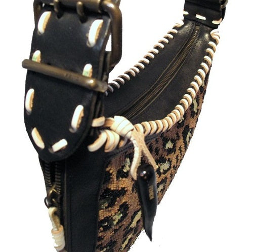 Fendi Beaded Safari Shoulder Bag