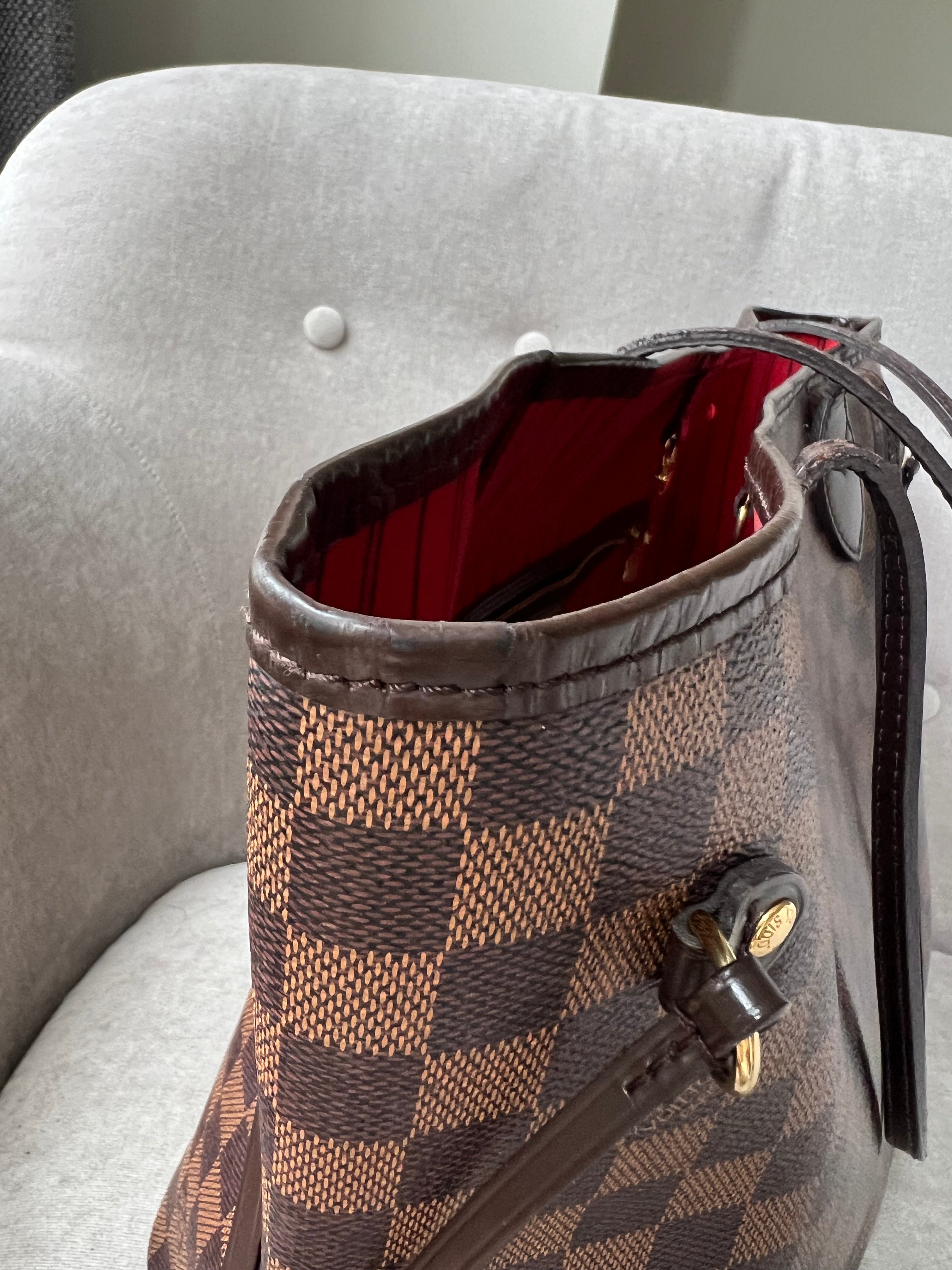 Louis Vuitton Neverfull MM Damier Ebene Cherry Interior (RRP £1,410)