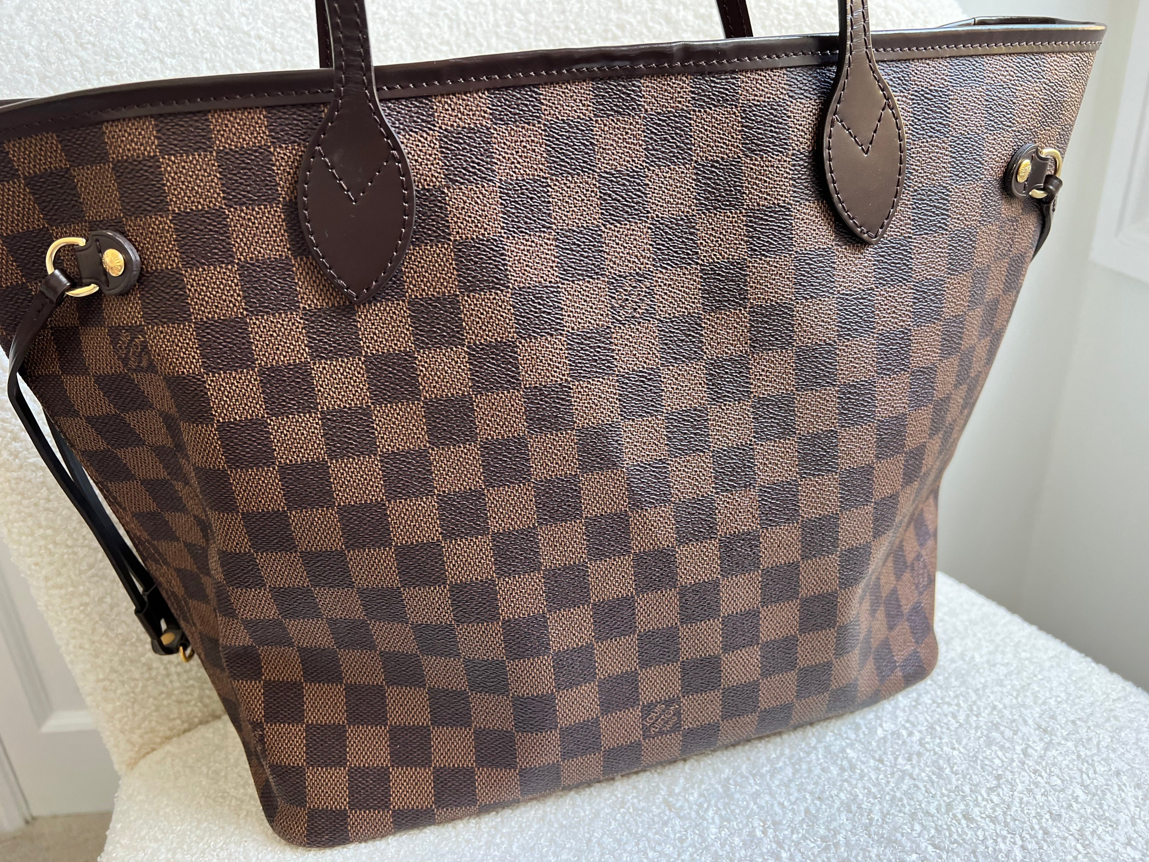 Louis Vuitton Neverfull MM Damier Ebene Rose Ballerine (RRP £1410)