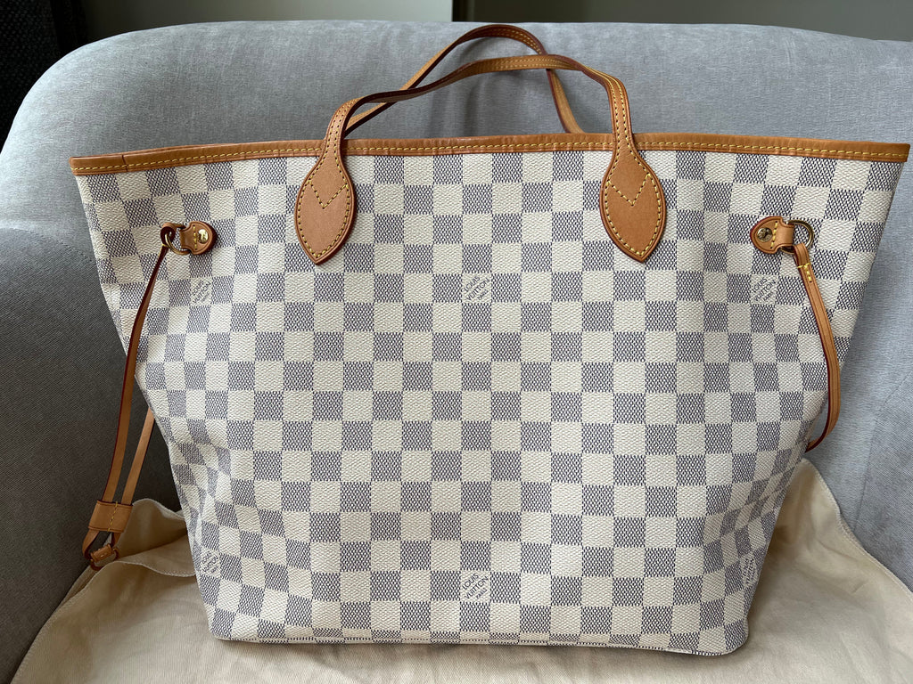 Louis Vuitton Neverfull MM  Damier Azur (RRP £1,410)