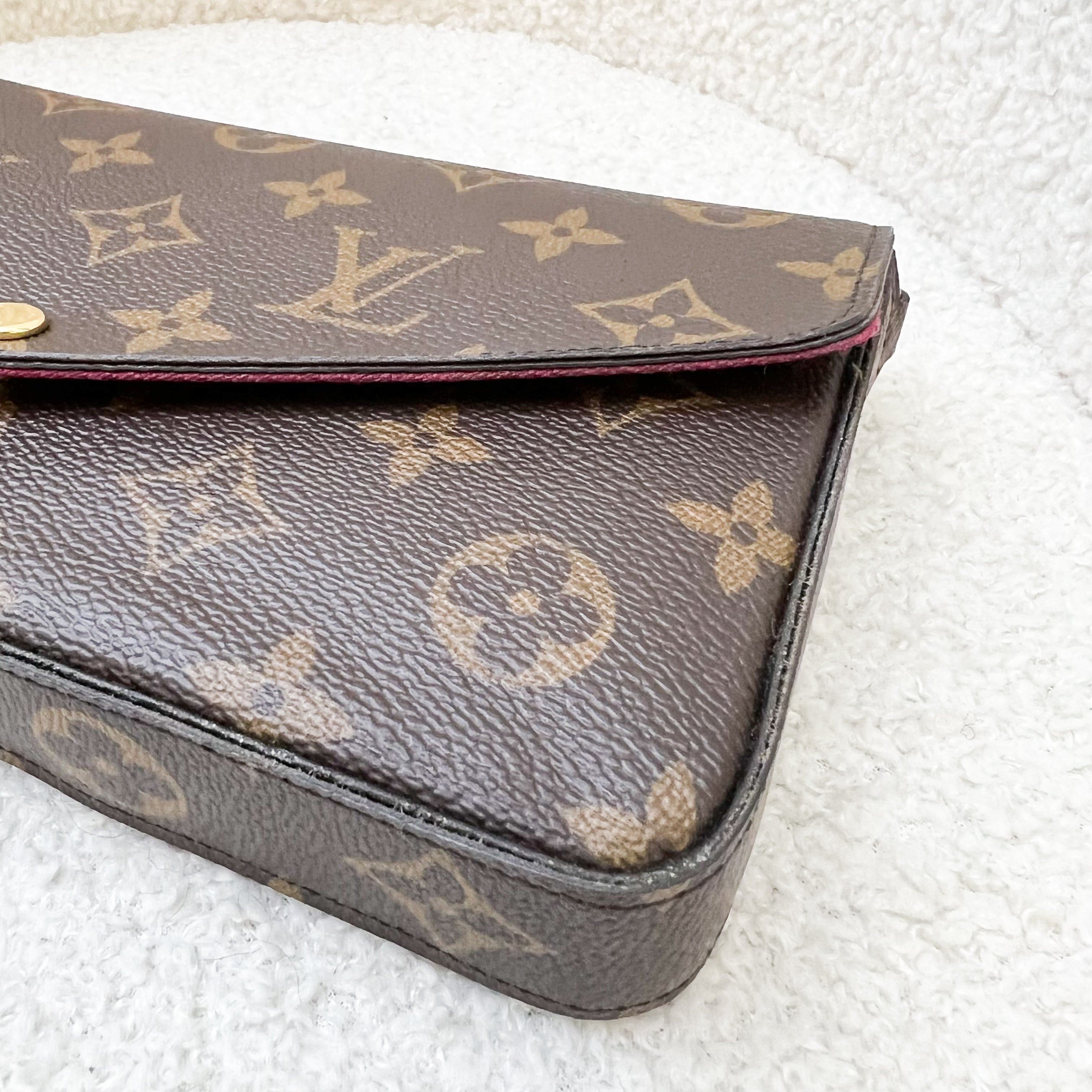 LV Felicie Pochette in Monogram Canvas and GHW