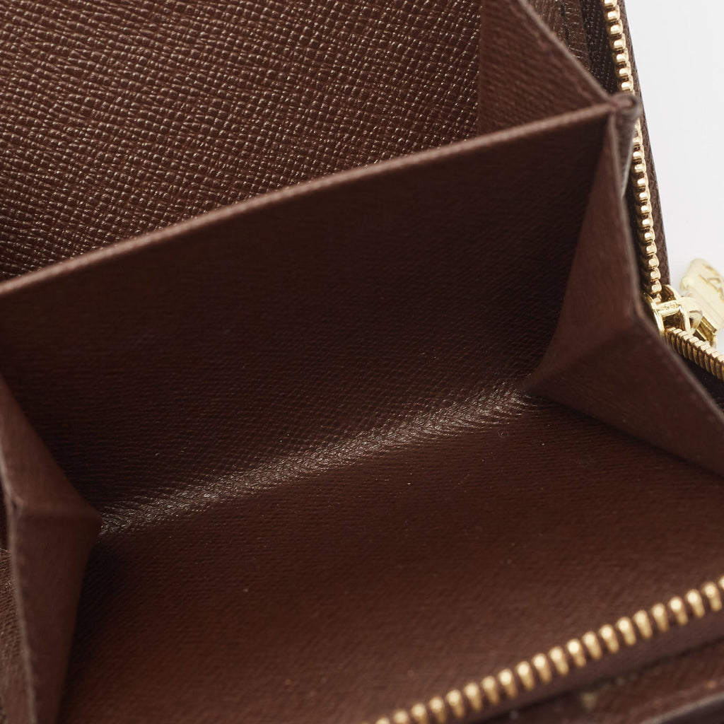 Louis Vuitton Damier Ebene Canvas Compact Zippy Wallet