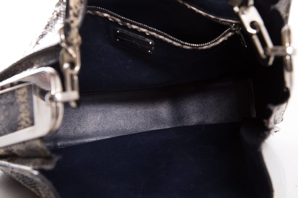Salvatore Ferragamo Snakeskin Shoulder Bag