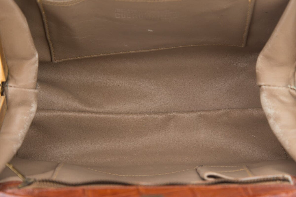 Vintage Camel Authentic Croc Handbag