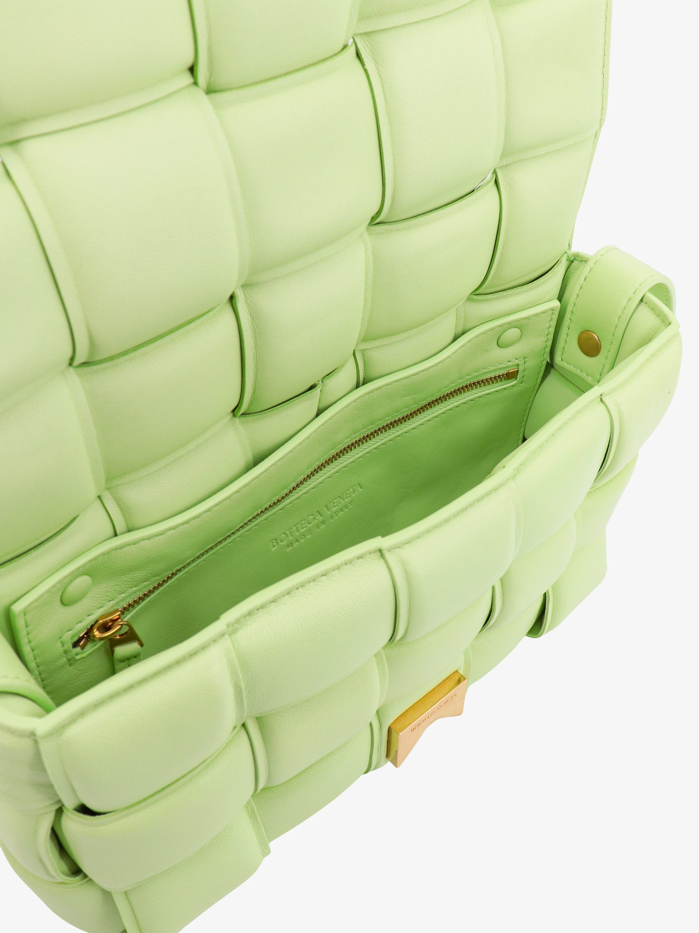 Bottega Veneta Woman Bottega Veneta Woman Green Shoulder Bags