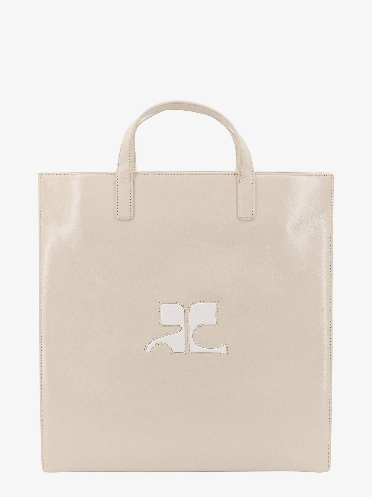 Courreges Woman Courreges Woman Beige Handbags