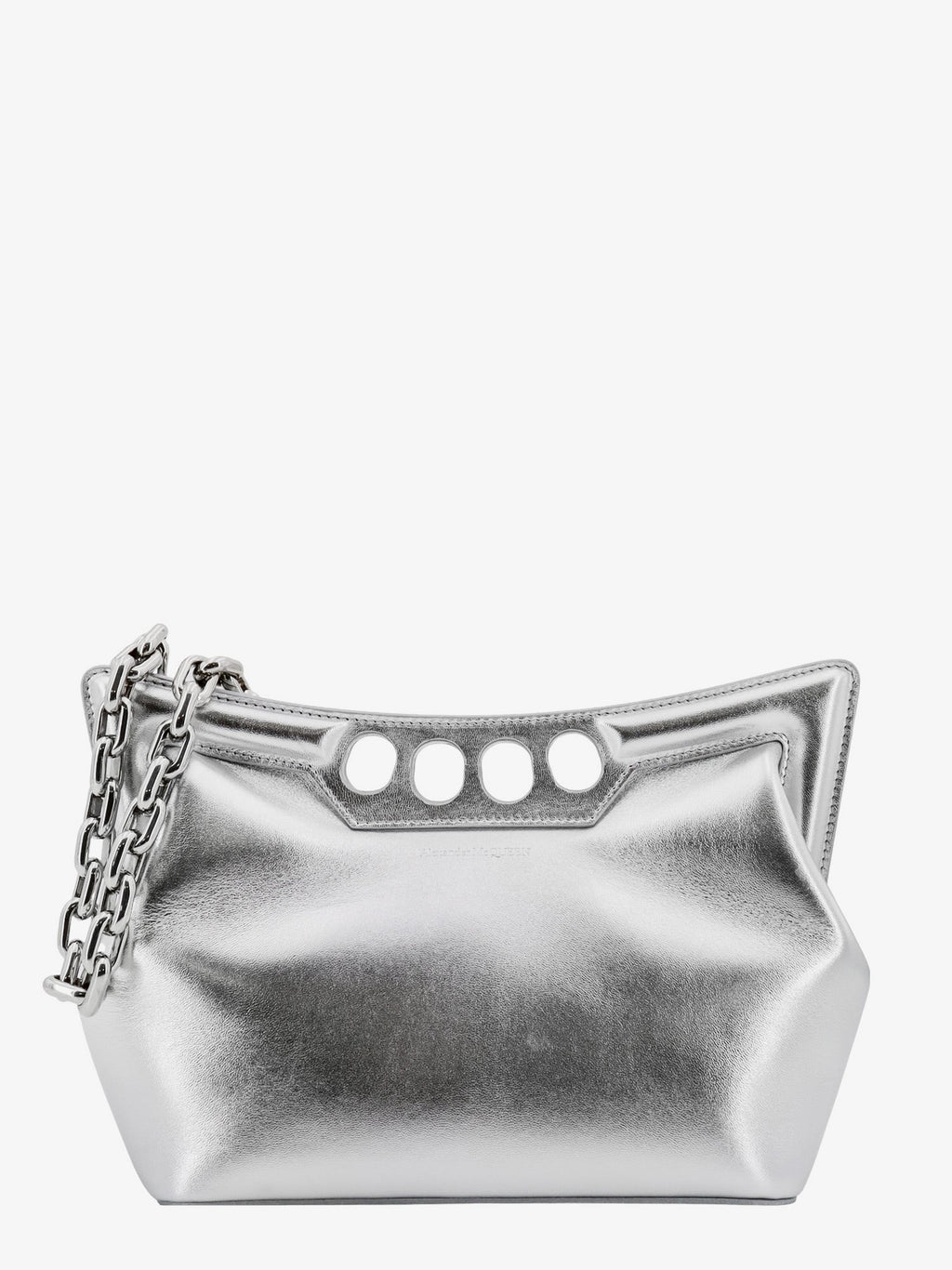 Alexander Mcqueen Woman Alexander Mcqueen Woman Silver Shoulder Bags