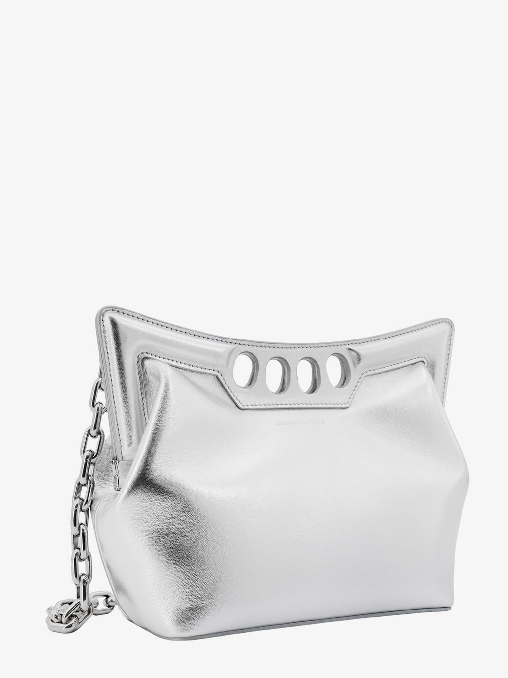 Alexander Mcqueen Woman Alexander Mcqueen Woman Silver Shoulder Bags