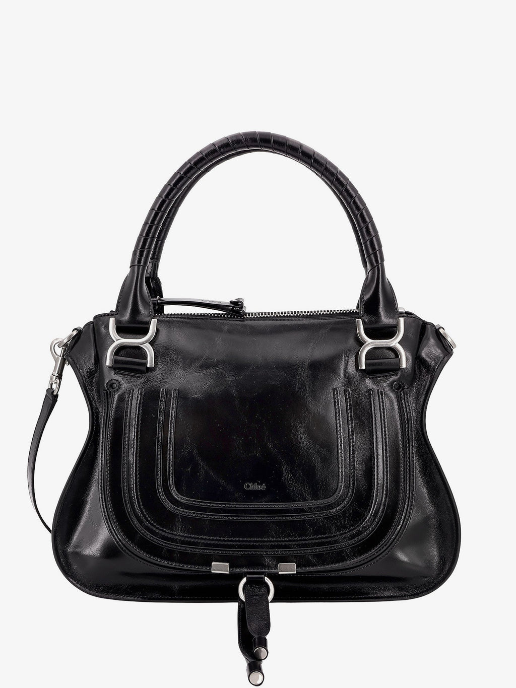 Chloe' Woman Chloe' Woman Black Shoulder Bags