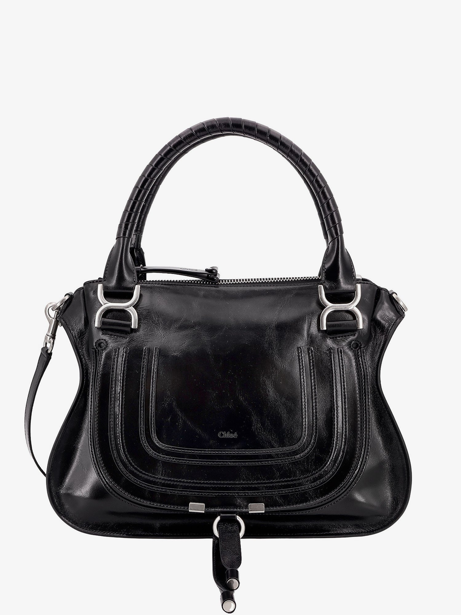 Chloe' Woman Chloe' Woman Black Shoulder Bags