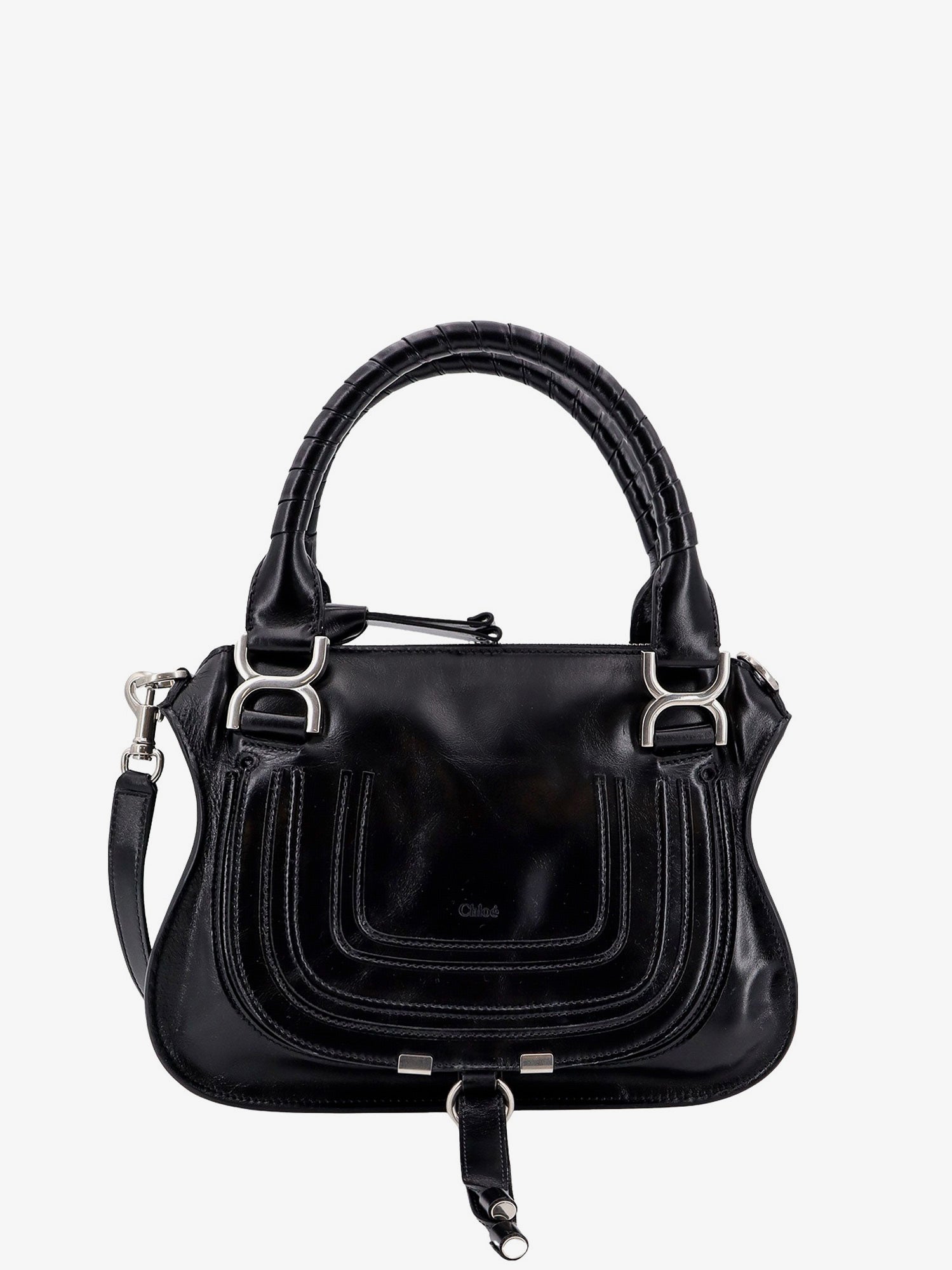 Chloe' Woman Chloe' Woman Black Shoulder Bags