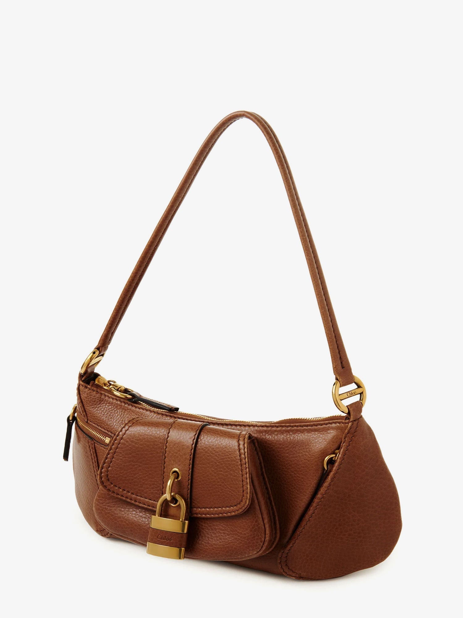 Chloe' Woman Chloe' Woman Brown Shoulder Bags