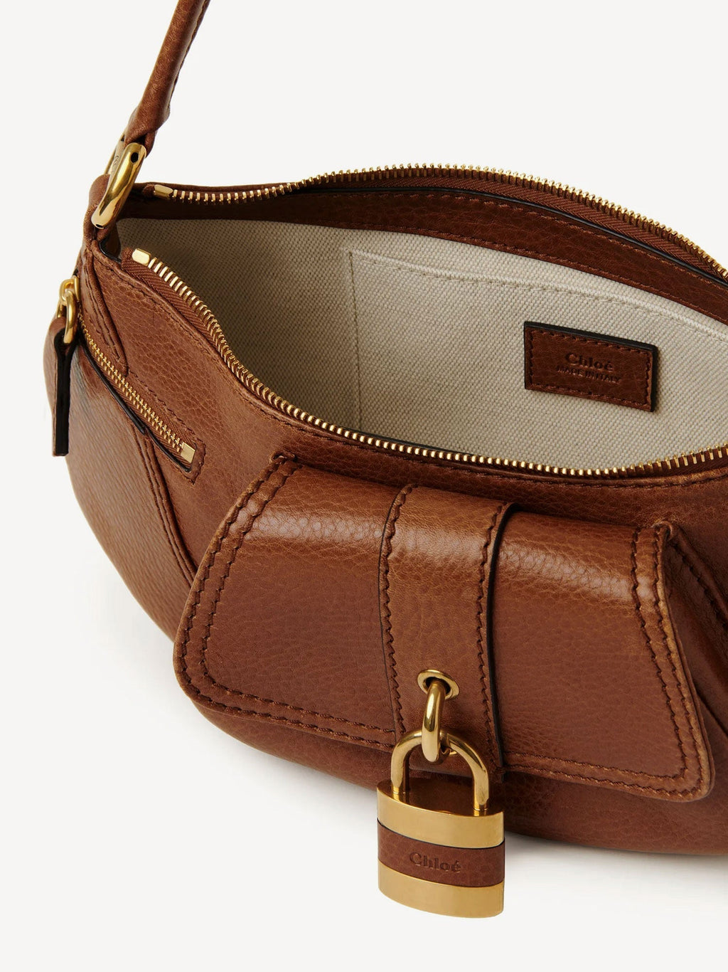 Chloe' Woman Chloe' Woman Brown Shoulder Bags